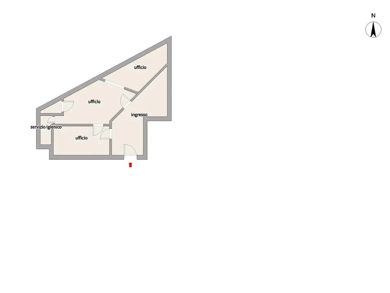 Ufficio in Via San Remigio, Endine Gaiano, {3} - Planimetria 1