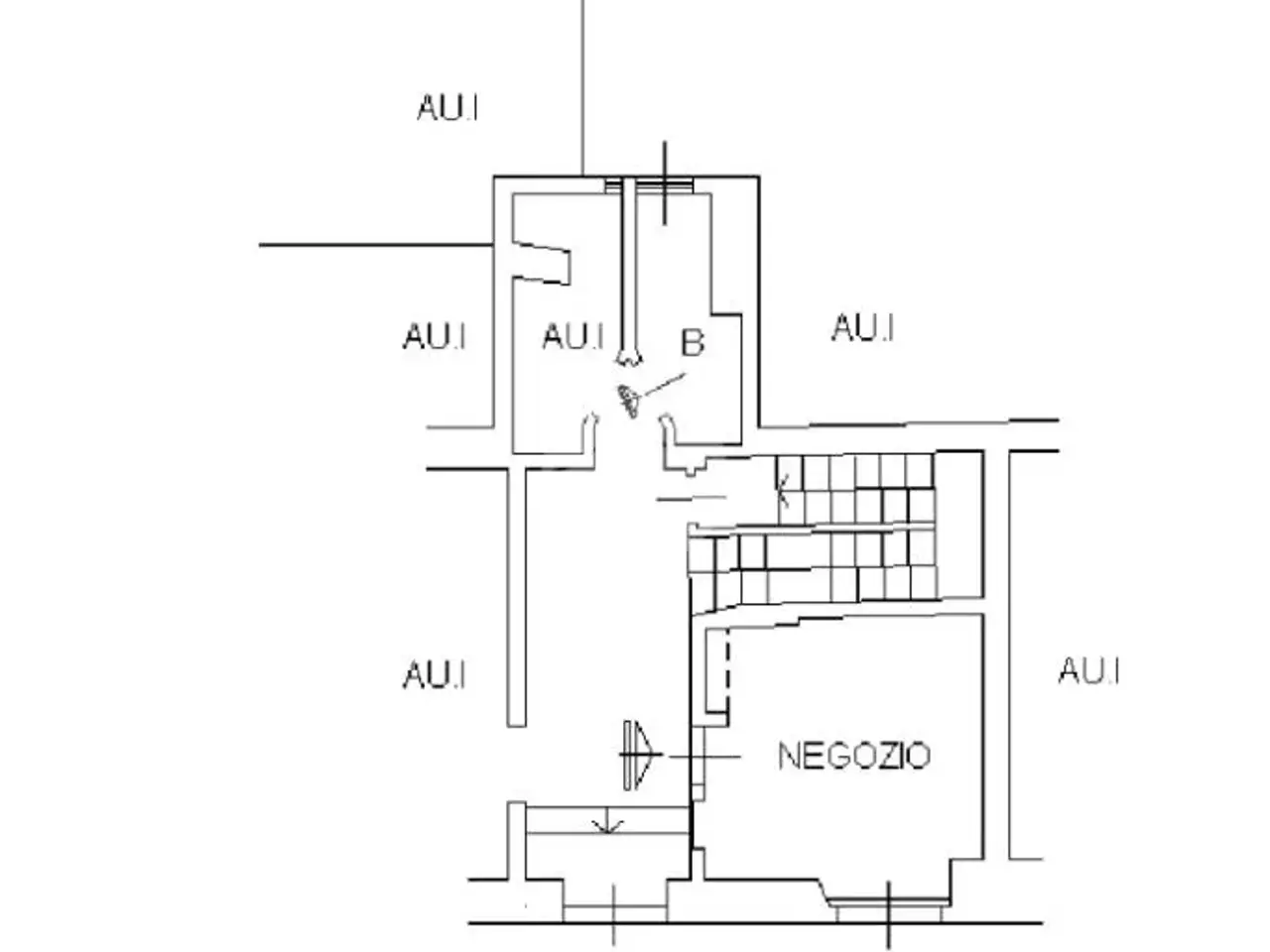 Negozio in Via Bergamini 15, Milano, {3} - Planimetria 1