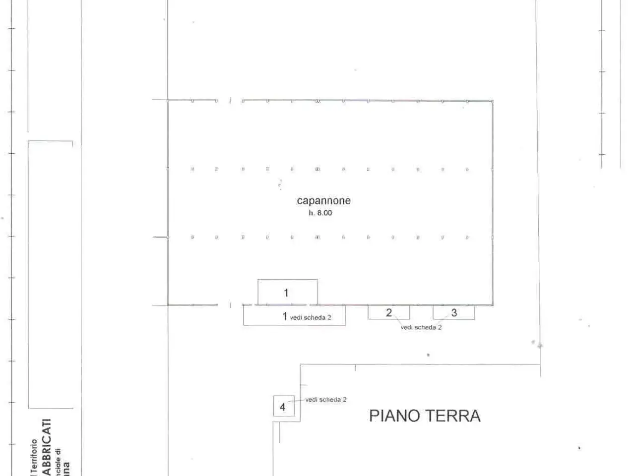 Capannone in Via Malpighi, Faenza, {3} - Planimetria 1