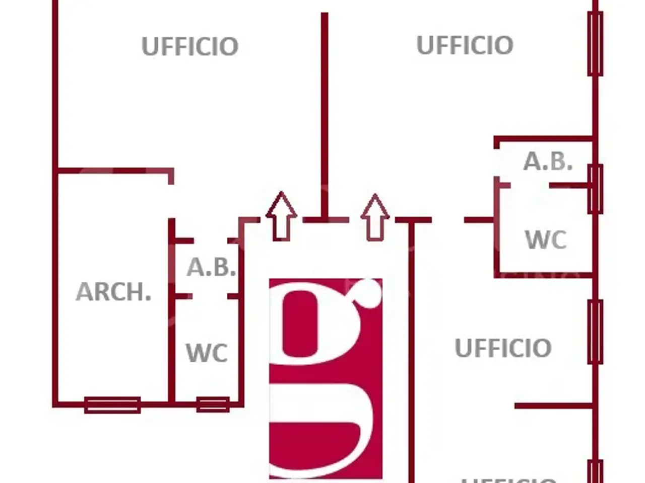 Ufficio in Via La Farina 135, Messina, {3} - Planimetria 1