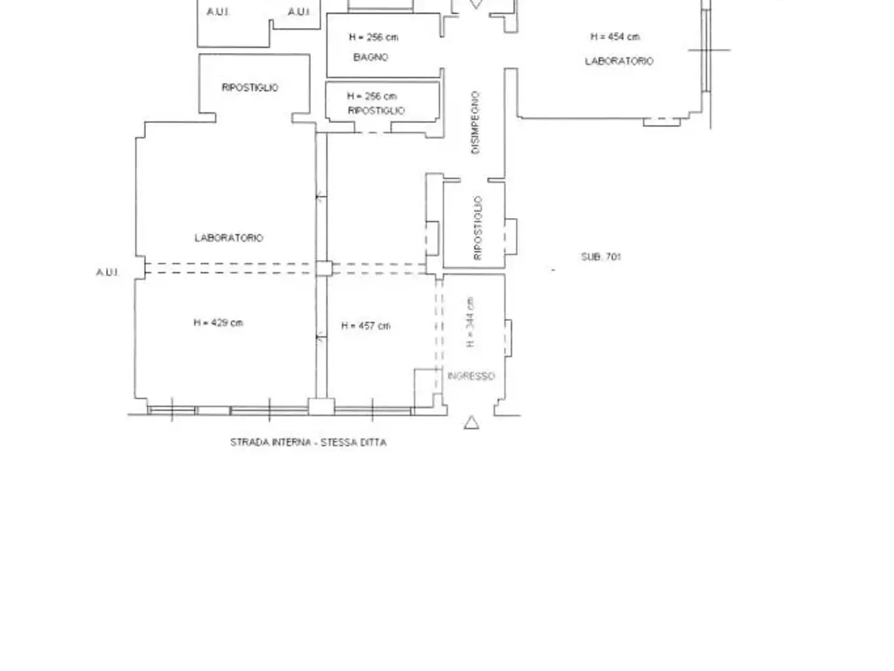 Laboratorio in Via Mecenate, Milano, {3} - Planimetria 1