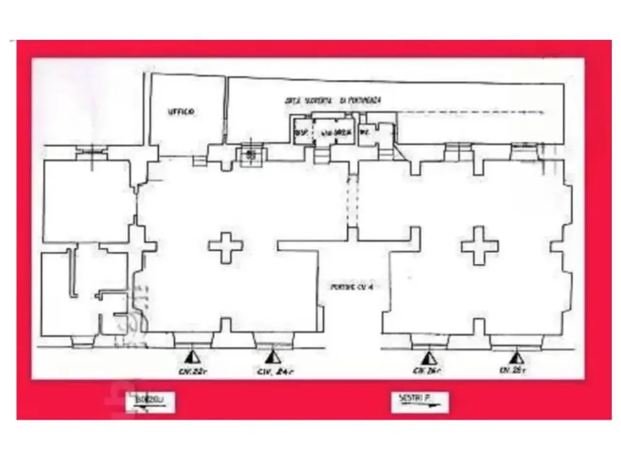 Negozio in Via Domenico da Bissone, Genova, {3} - Planimetria 1