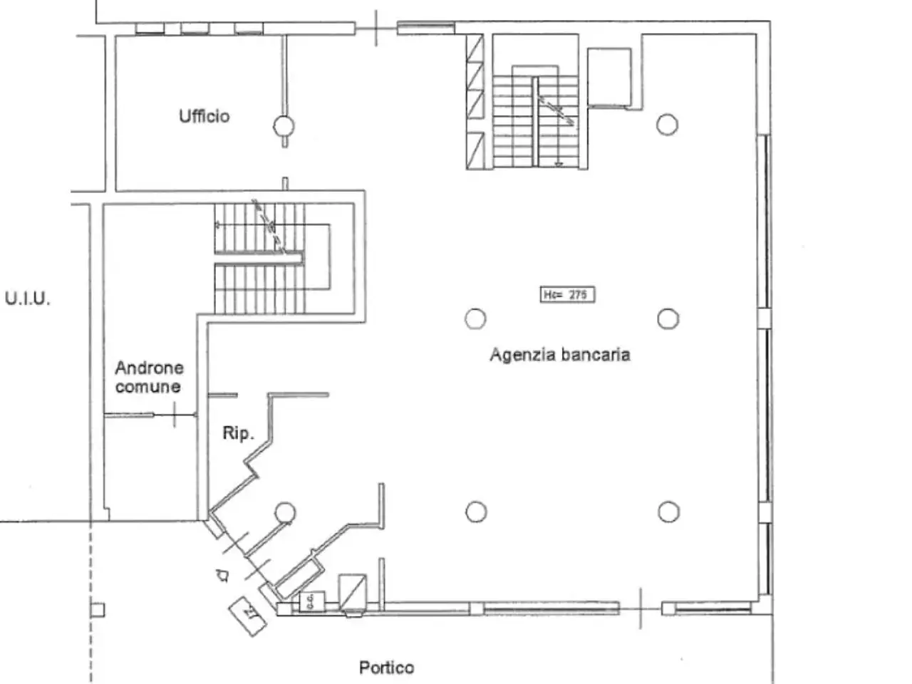 Negozio in Piazza One' 27, Fonte, {3} - Planimetria 1