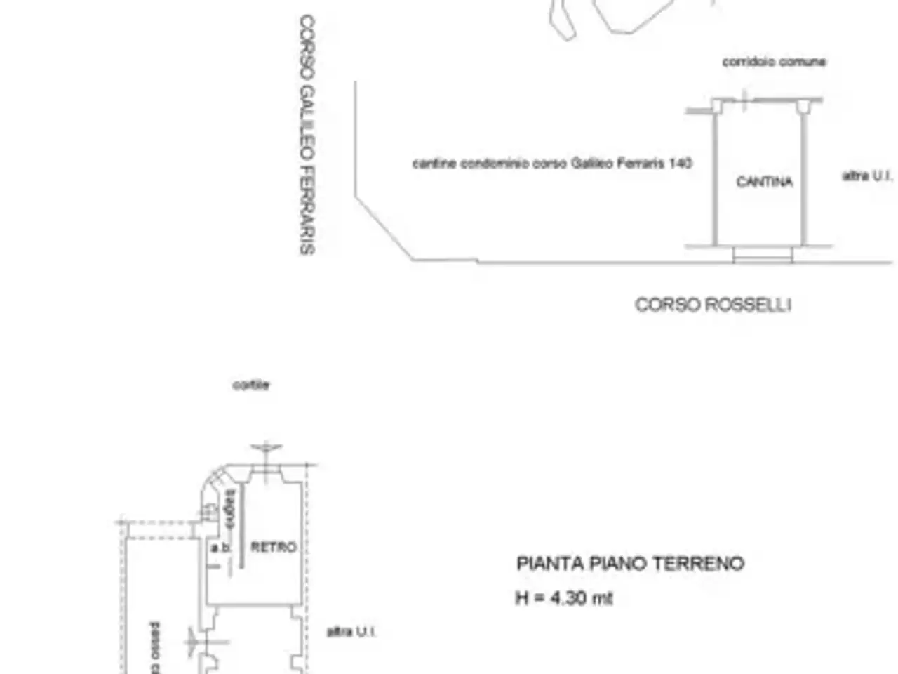 Negozio in Corso Carlo E nello Rosselli 41, Torino, {3} - Planimetria 1