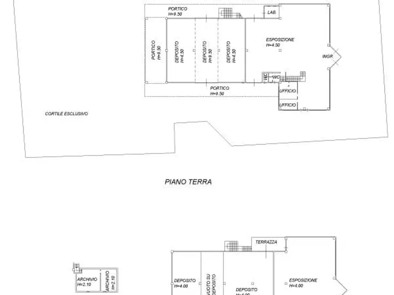 Capannone in Via San Rocco 7, Fiesse, {3} - Planimetria 1