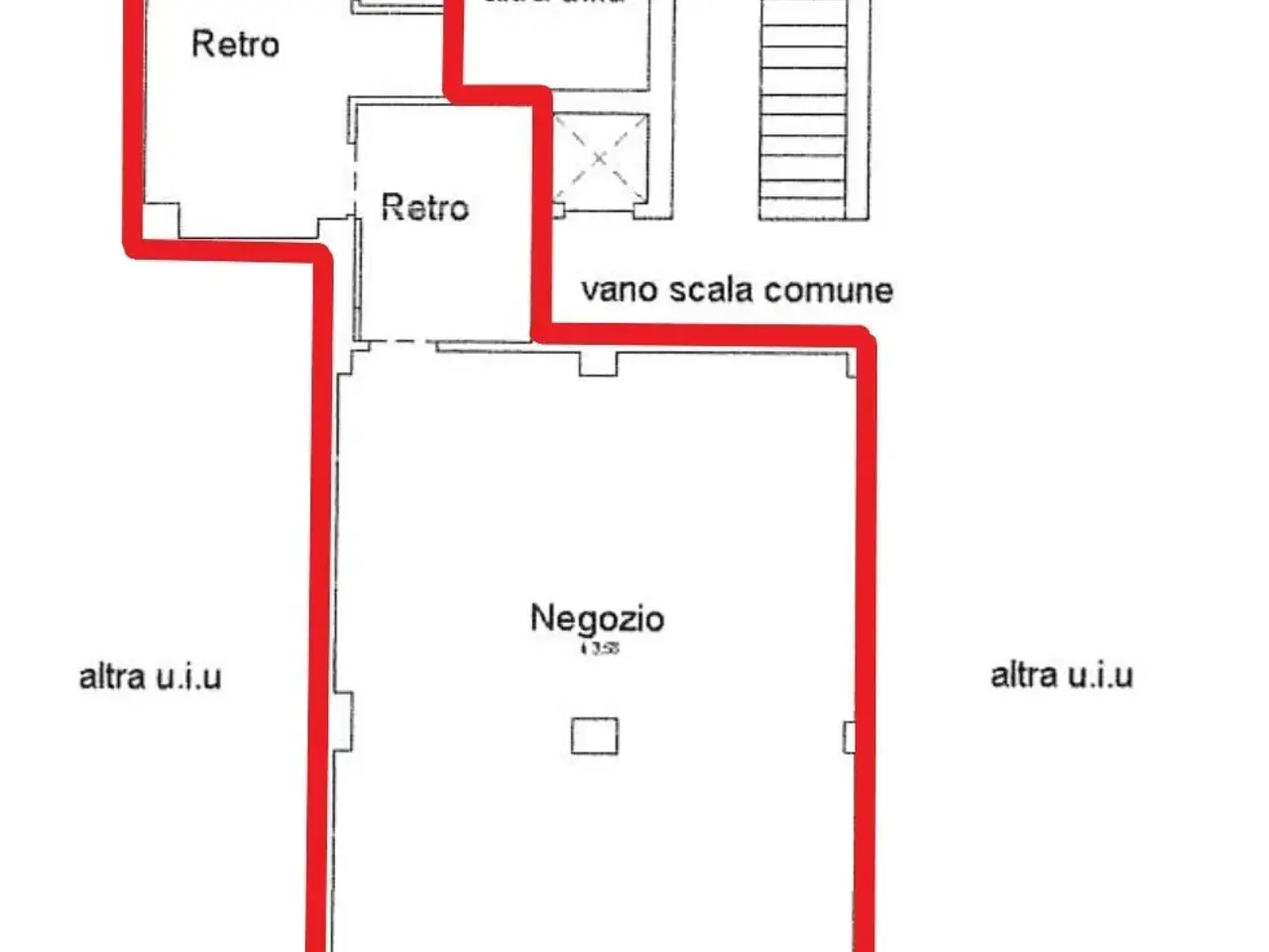 Negozio in Via Rembrandt 20, Milano, {3} - Planimetria 1