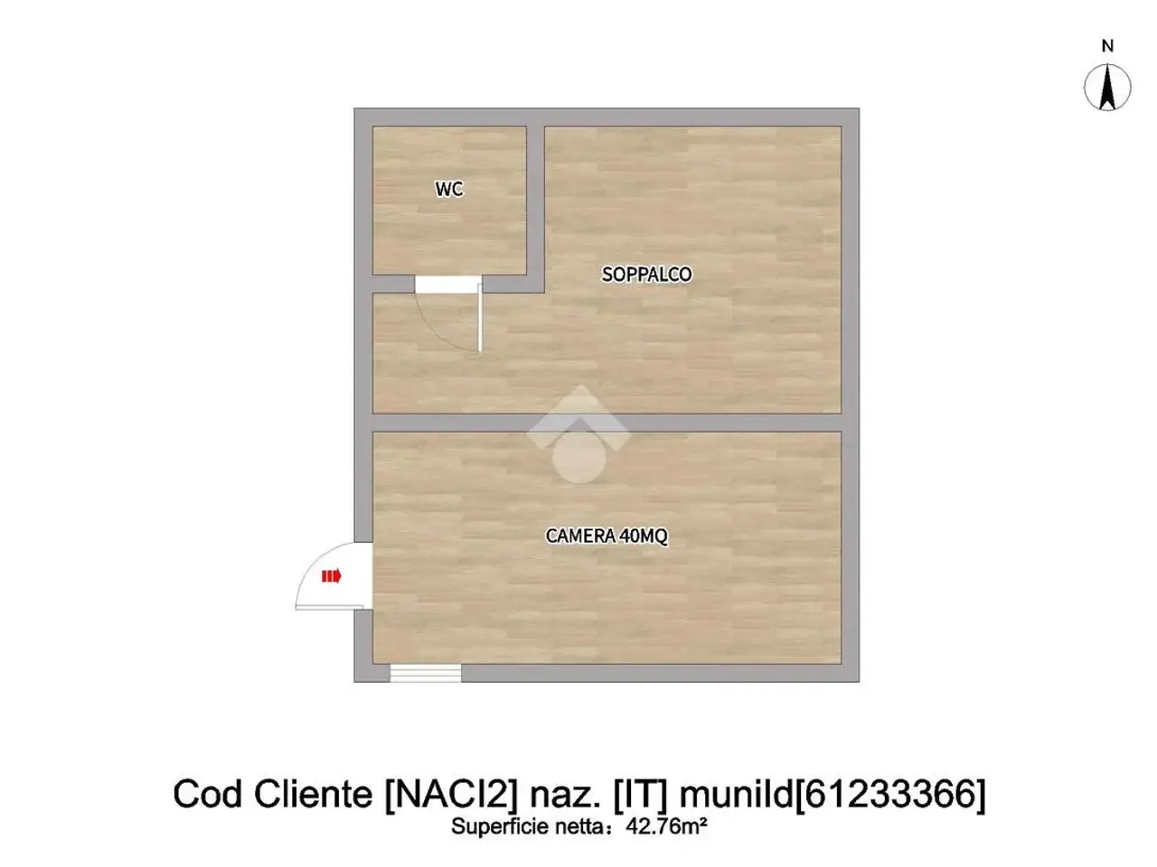 Ufficio in Piazza della Repubblica 88, Pozzuoli, {3} - Planimetria 1