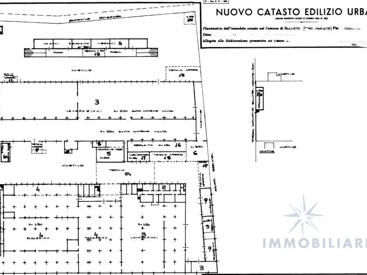 Capannone in Via Galileo Ferraris 24, Bollate, {3} - Planimetria 1