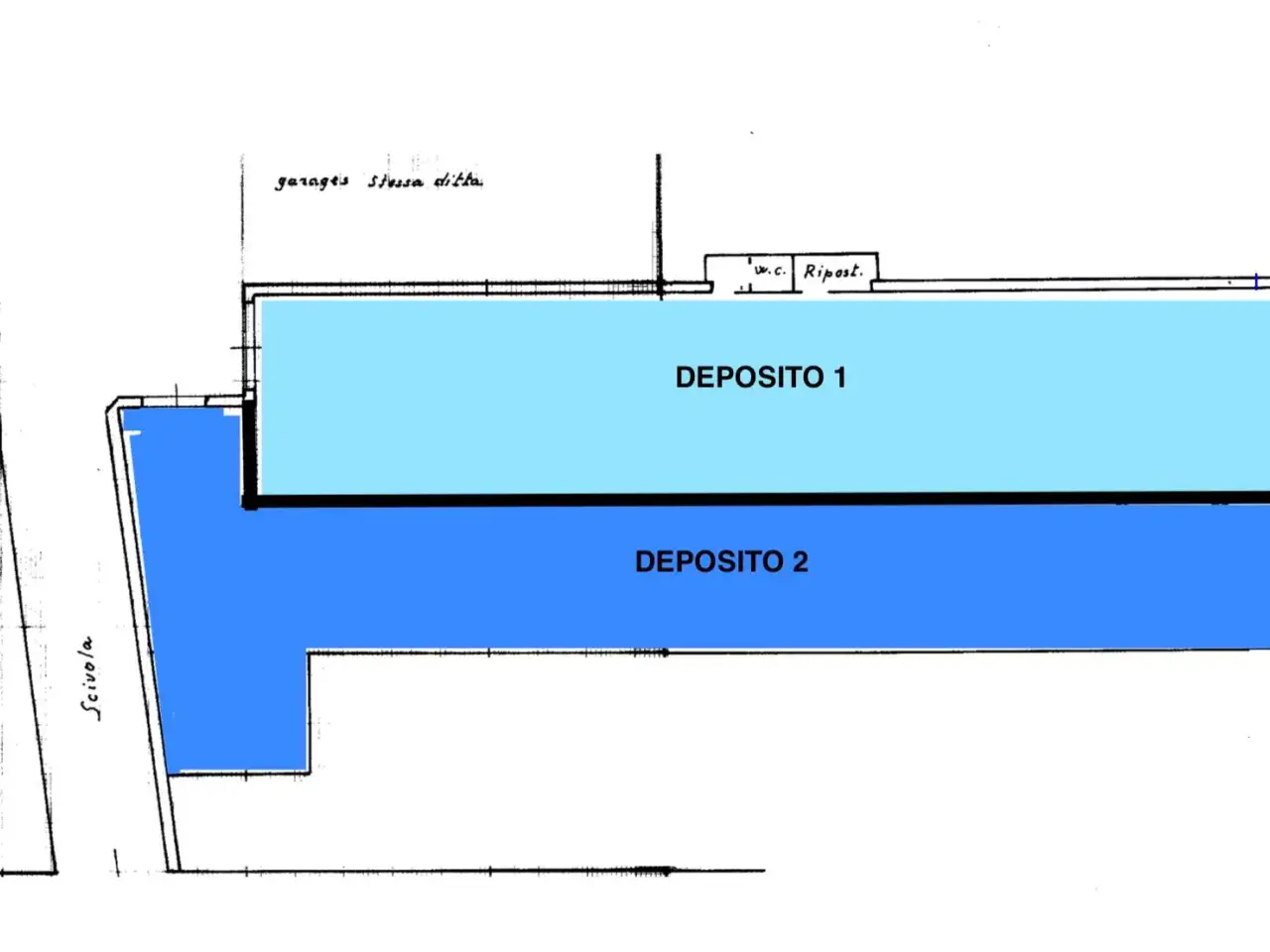 Magazzino in Via Masaniello, Catania, {3} - Planimetria 1