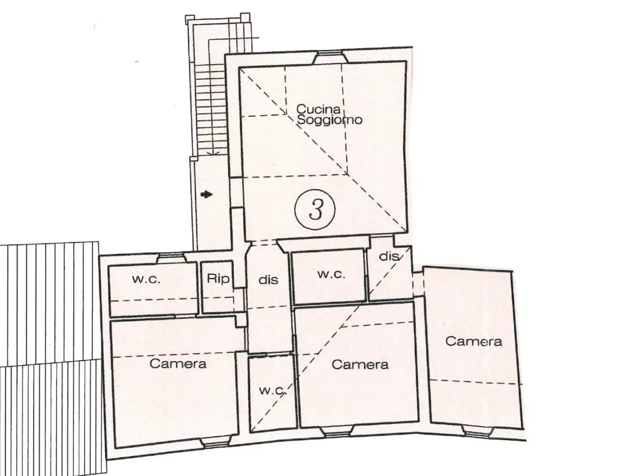 Quadrilocale in Via Galvani, Montespertoli - Planimetria 1