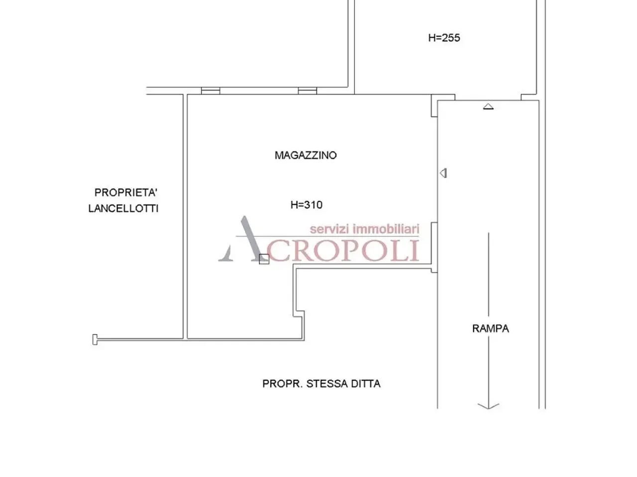 Magazzino in Via Anguillarese, Anguillara Sabazia, {3} - Planimetria 1
