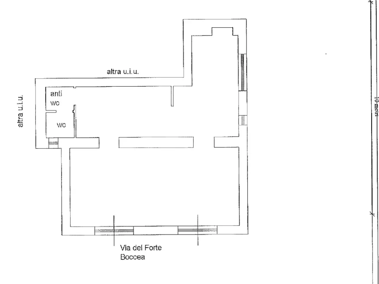 Negozio in Via del Forte Boccea 107-107a, Roma, {3} - Planimetria 1