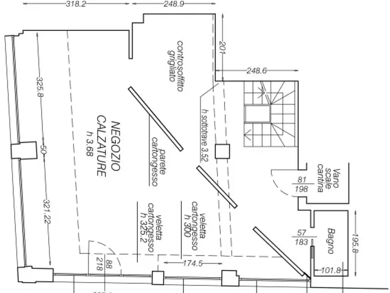 Negozio in Via Tempio Malatestiano, Rimini, {3} - Planimetria 1