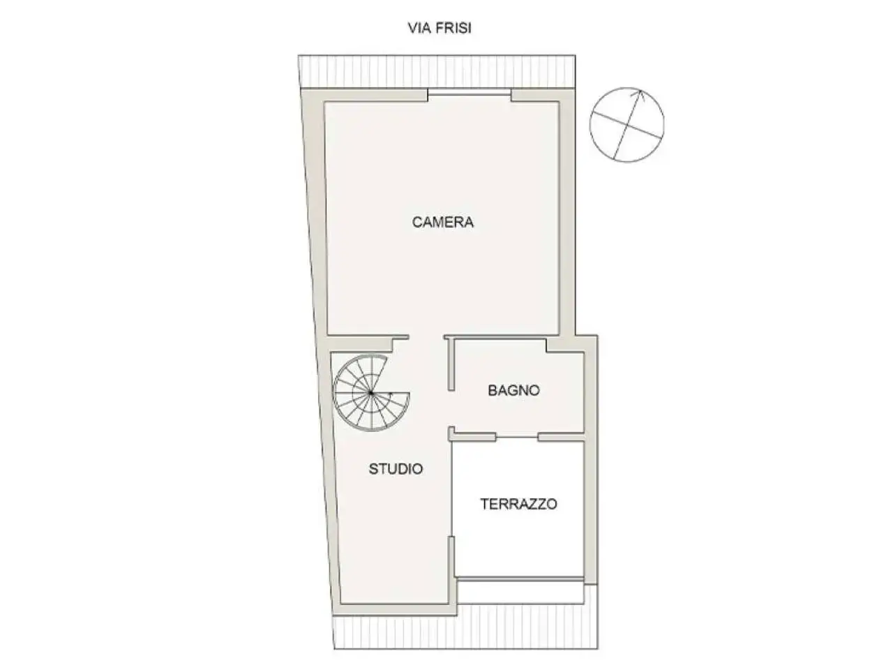 Trilocale in vendita, Via Frisi, Milano - Planimetria 1