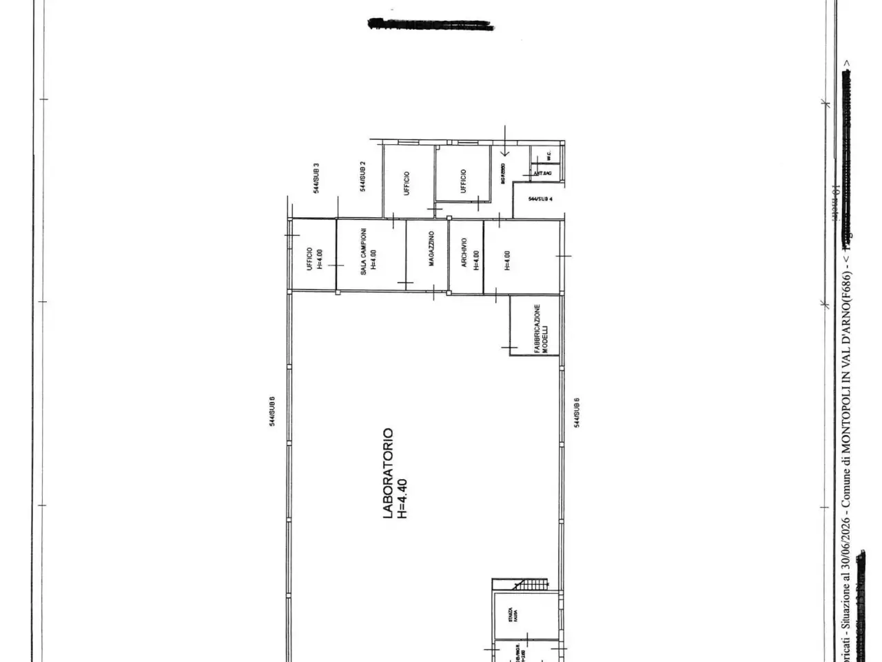 Capannone in Via Galvani, Montopoli In Val D'Arno, {3} - Planimetria 1
