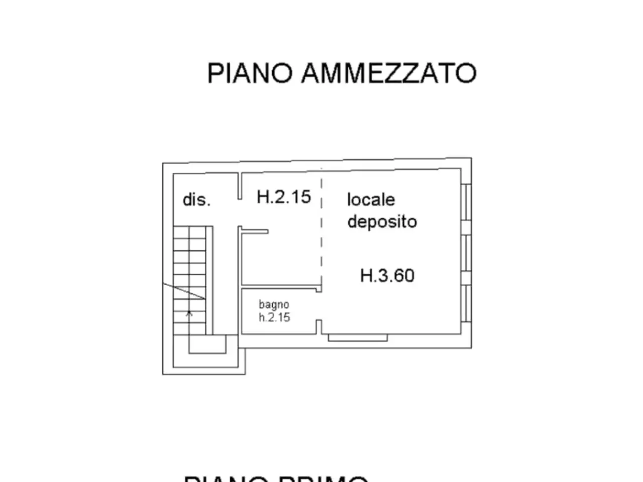 Magazzino in Via Giandomenico Romagnosi, Firenze, {3} - Planimetria 1
