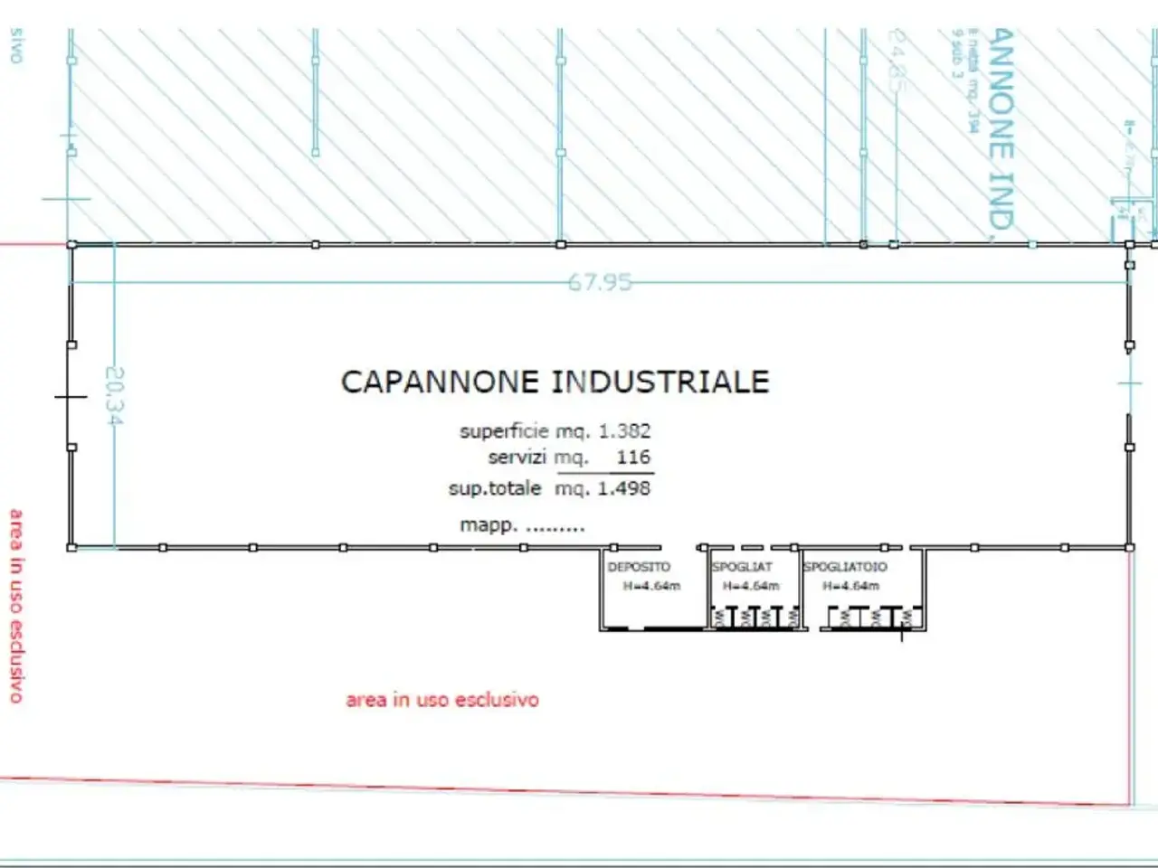 Capannone in Via Zamboni 10, Campogalliano, {3} - Planimetria 1