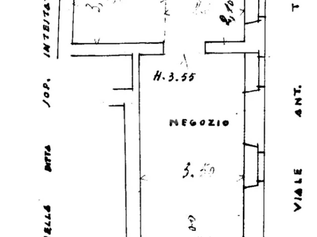 Negozio in Strada Macedonio Melloni 5, Parma, {3} - Planimetria 1