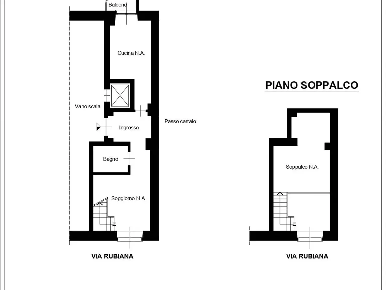 Ufficio in Via Rubiana 10, Torino, {3} - Planimetria 1