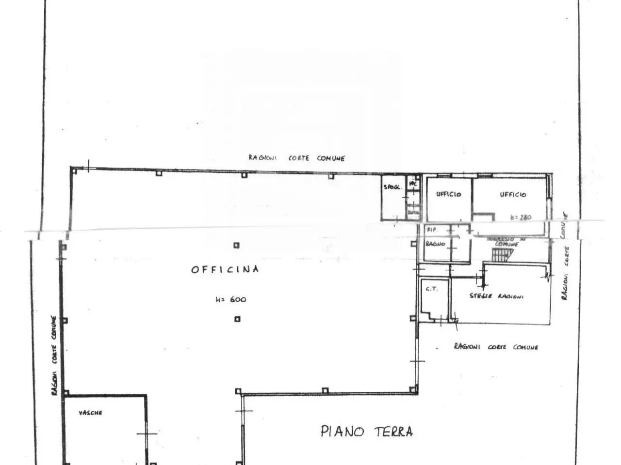 Capannone in Via Masaccio 22, Reggio Emilia, {3} - Planimetria 1