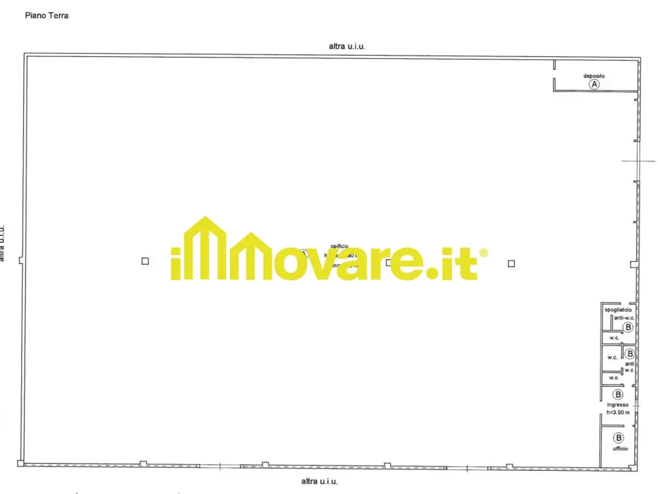 Capannone in Via Giovanni Battista Pirelli, Triggiano, {3} - Planimetria 1