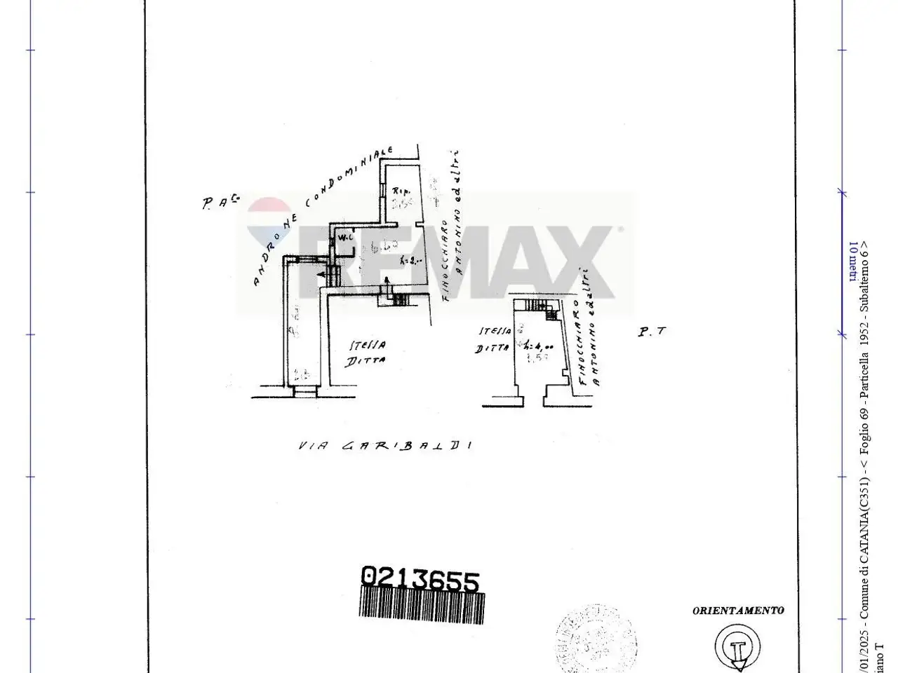 Negozio in Via Giuseppe Garibaldi 263, Catania, {3} - Planimetria 1