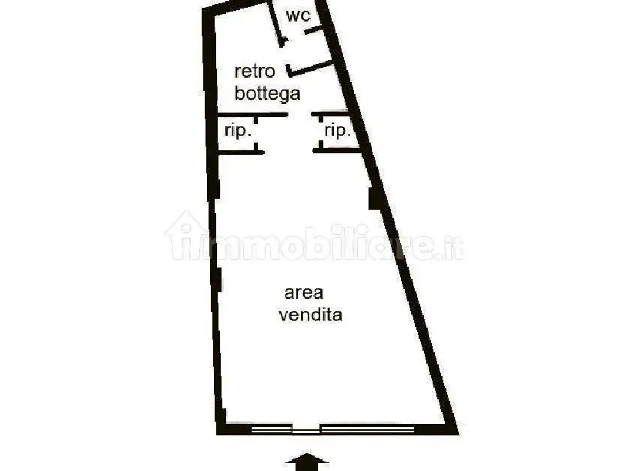 Negozio in Via Torrazzo, Catanzaro, {3} - Planimetria 1