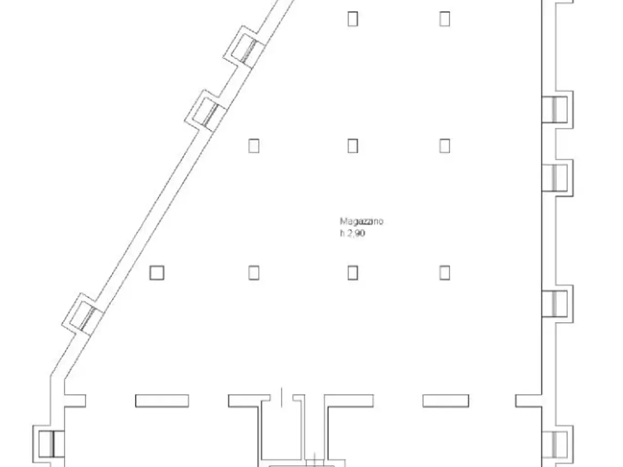 Magazzino in Via Costantino Quaranta, Brescia, {3} - Planimetria 1