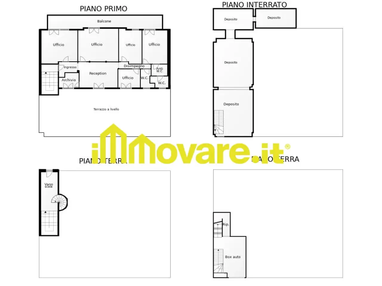Ufficio in Via Virgilio, Triggiano, {3} - Planimetria 1