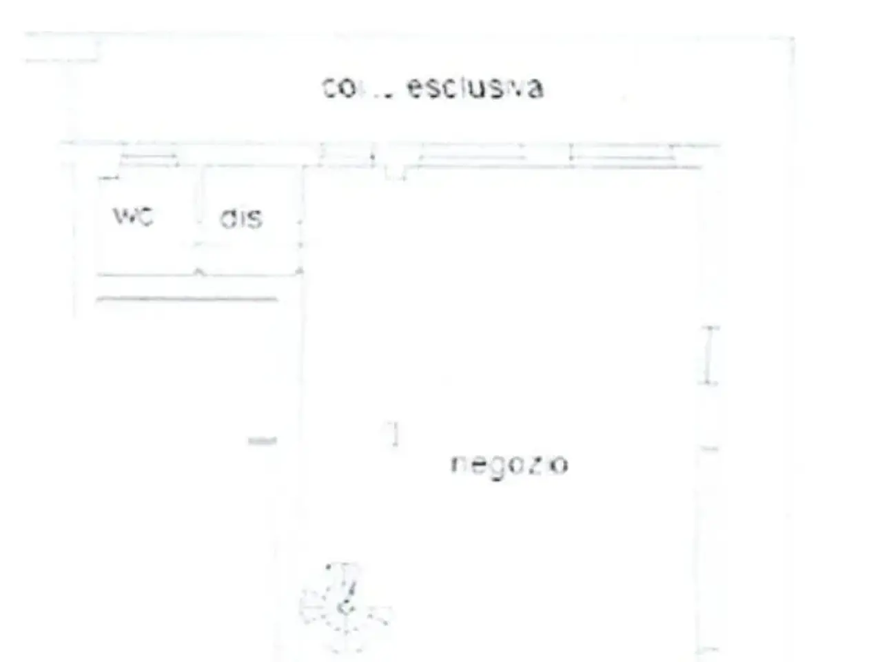 Negozio in Via a. Toscanini 51, Borgosatollo, {3} - Planimetria 1