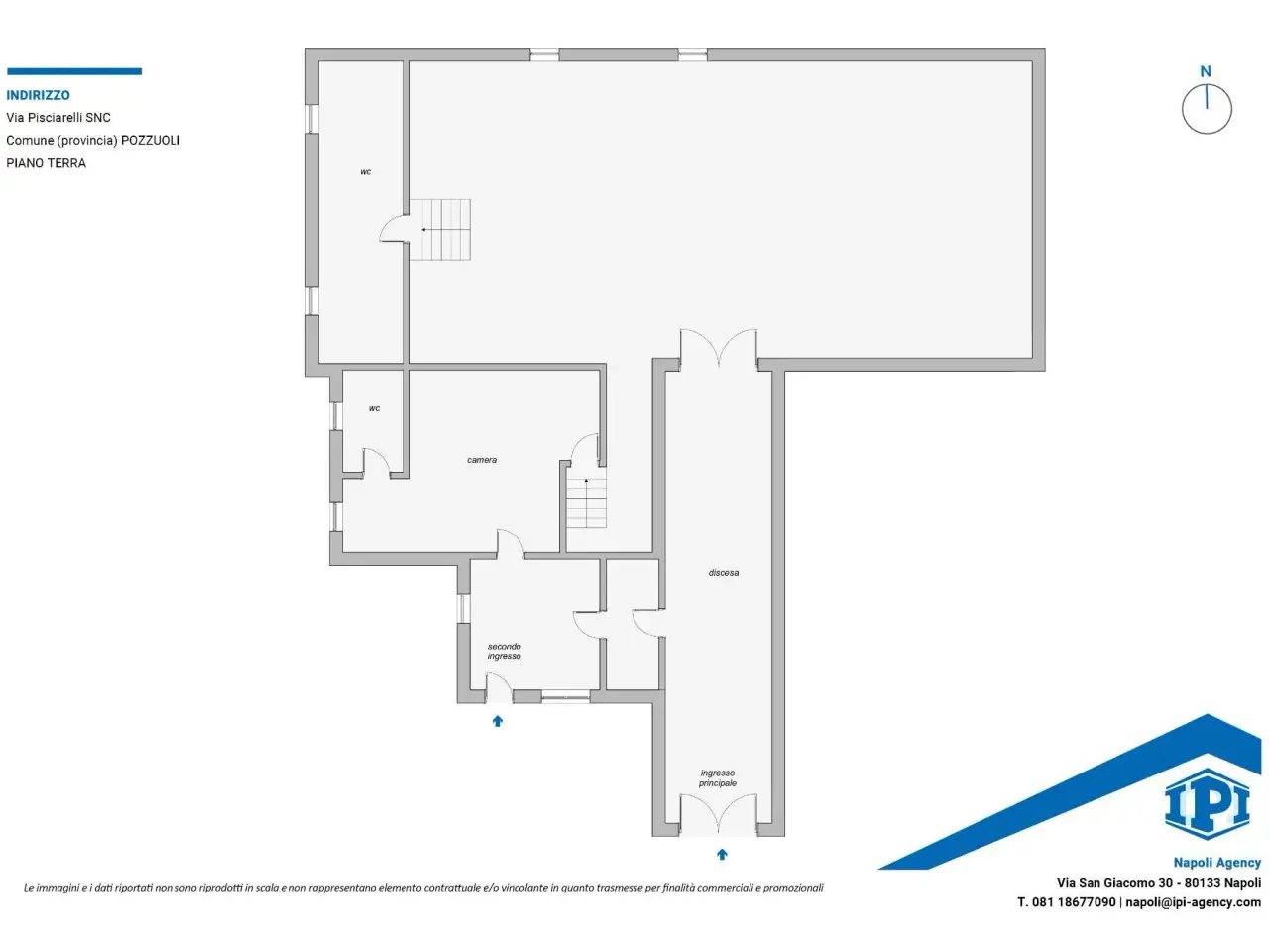 Magazzino in Via Pisciarelli 126, Pozzuoli, {3} - Planimetria 1