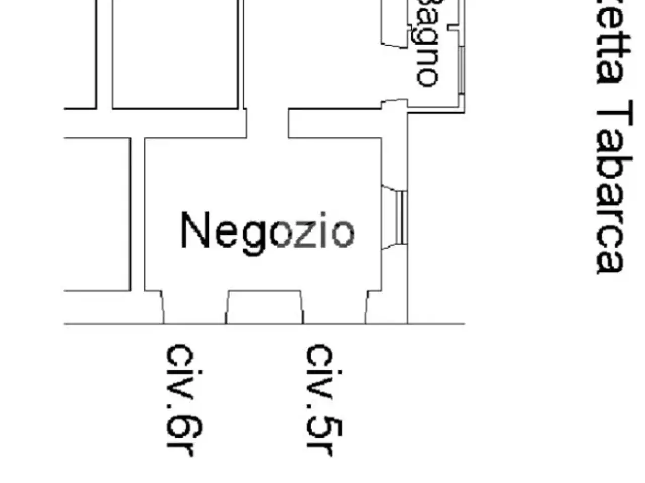 Negozio in Via Pegli, Genova, {3} - Planimetria 1