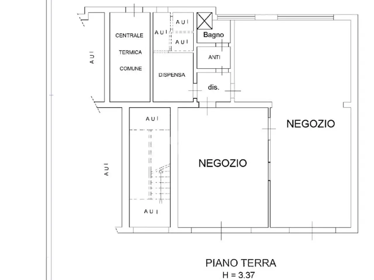 Negozio in Via Fratelli Cervi 171, Reggio Emilia, {3} - Planimetria 1