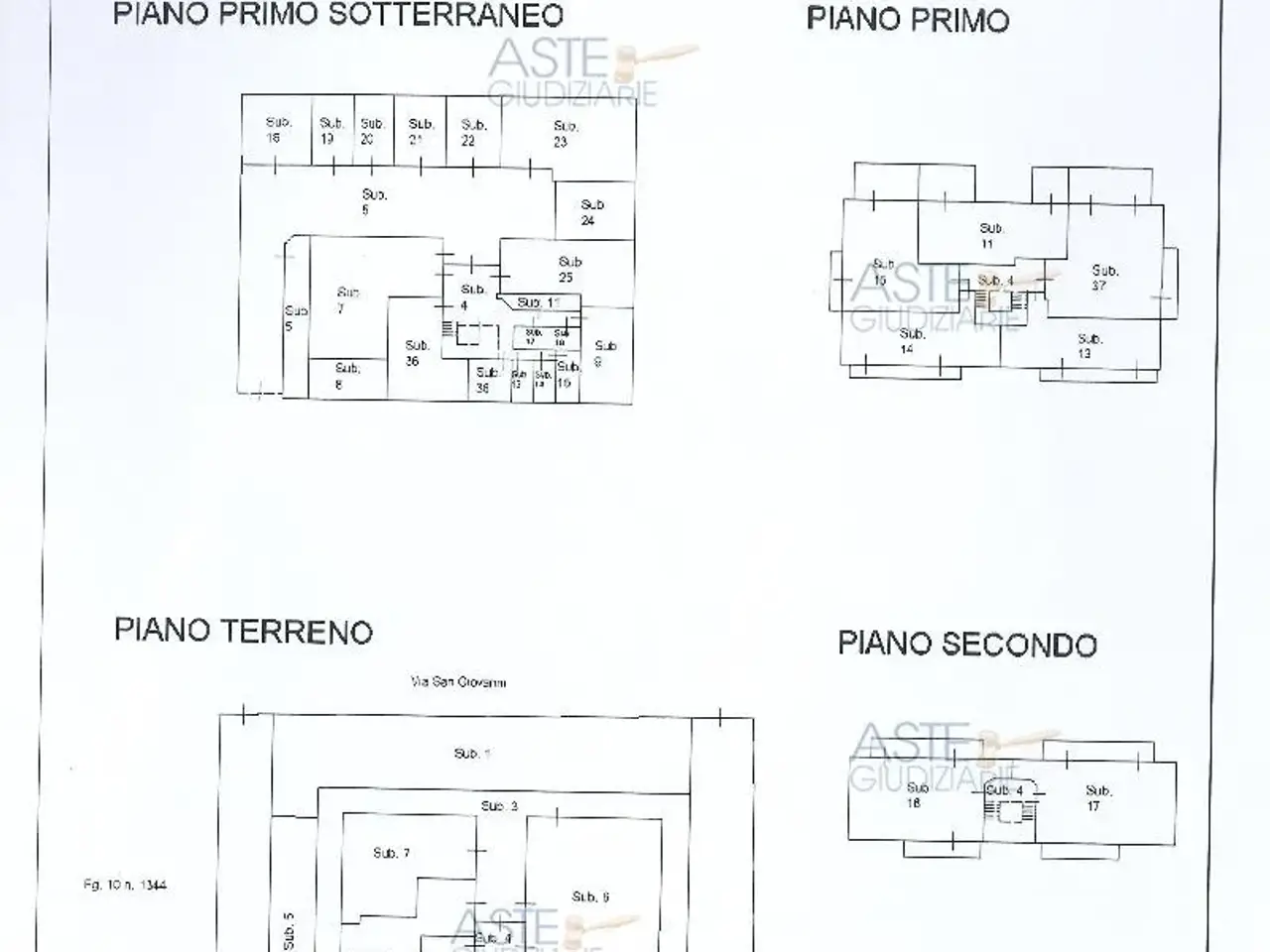 Garage in Via S. Giovanni, 3, 14022 Castelnuovo Don Bosco At, Italia 3, Castelnuovo Don Bosco, {3} - Planimetria 1