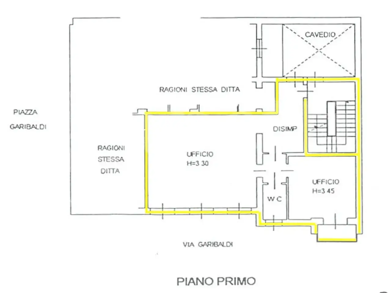 Ufficio in Piazza Garibaldi 18, Soragna, {3} - Planimetria 1
