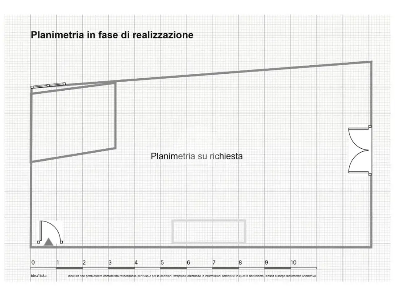 Negozio in Contrada Pozzo dell'Olmo 18, Brescia, {3} - Planimetria 1