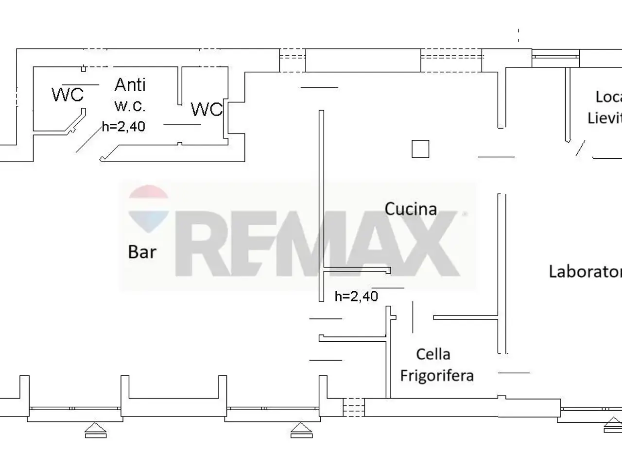 Esercizio commerciale in Viale di Tor Marancia, Roma, {3} - Planimetria 1