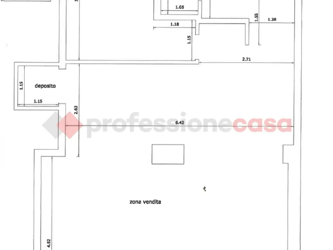 Negozio in Via Leonida 88/90, Taranto, {3} - Planimetria 1