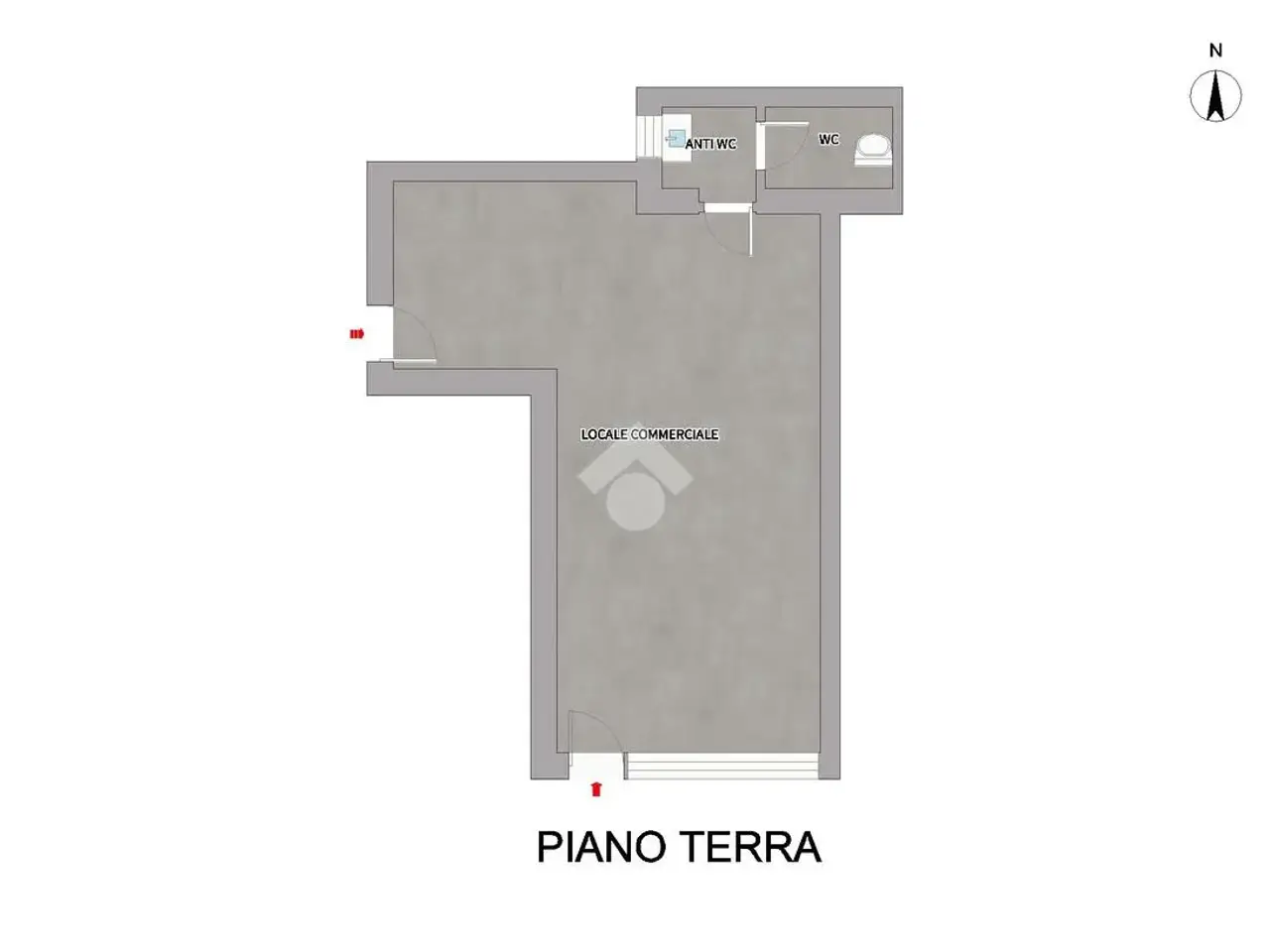 Negozio in Via Nazario Sauro 18, Ghedi, {3} - Planimetria 1