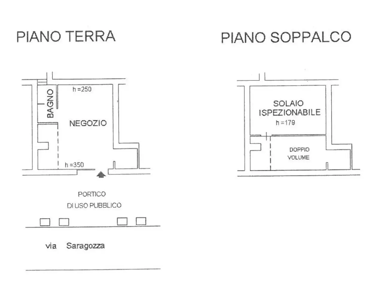 Negozio in Via Saragozza 181, Bologna, {3} - Planimetria 1