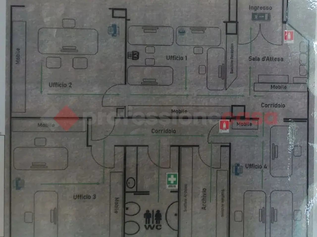 Ufficio in affitto, Via Calzatora  N.92, Anagni - Planimetria 1