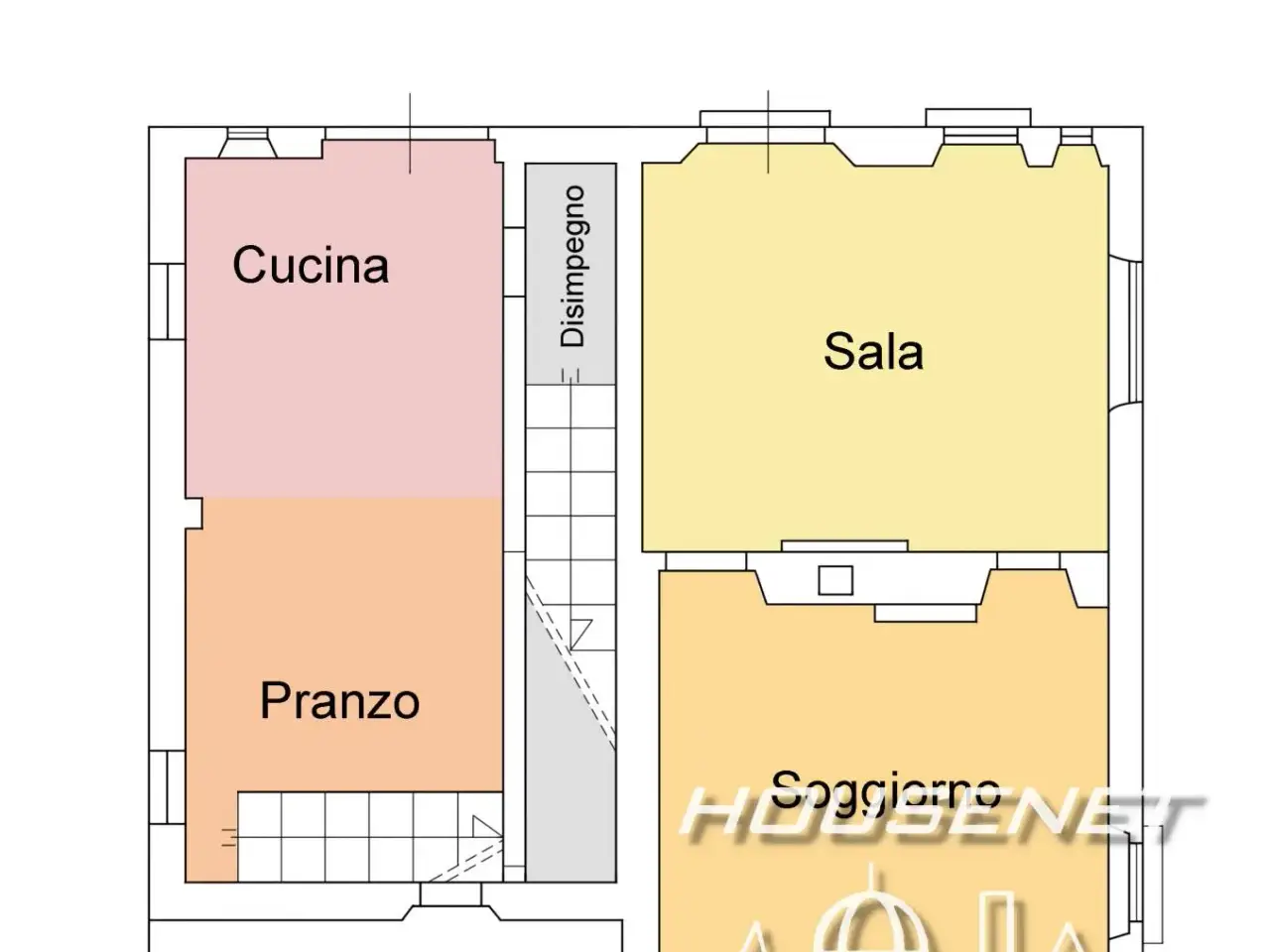 Villa bifamiliare in vendita, Via Petraia, Poggio a Caiano - Planimetria 1