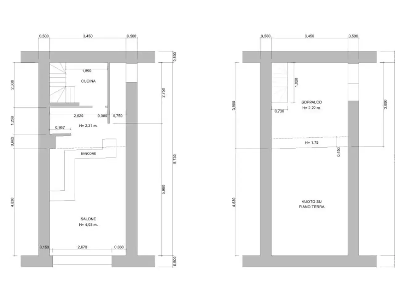 Negozio in Via IV Novembre, Brescia, {3} - Planimetria 1