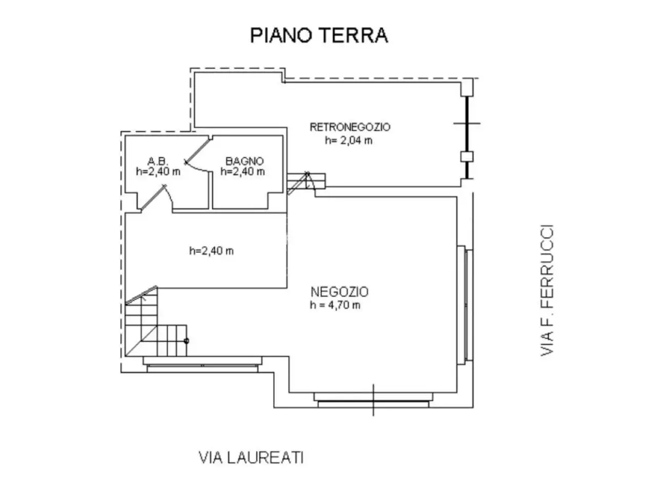 Palazzina commerciale in Via dei Laureati 68, San Benedetto Del Tronto, {3} - Planimetria 1
