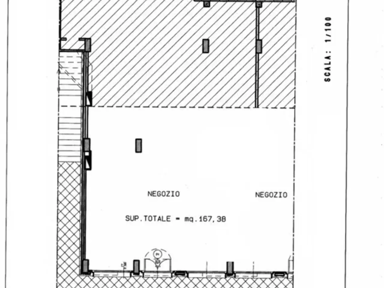 Negozio in Via San Giorgio Morgeto 165, Roma, {3} - Planimetria 1