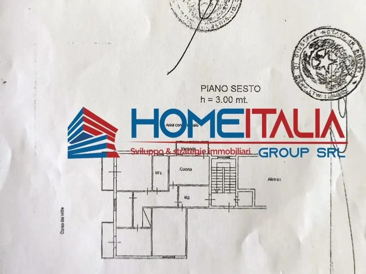 Quadrilocale in vendita, Via Generale Rodolfo Corselli, Palermo - Planimetria 1