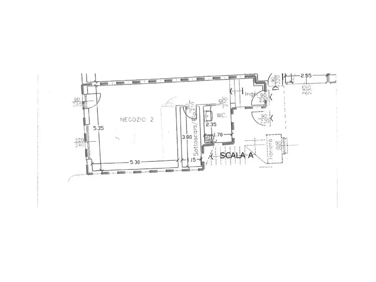 Negozio in Via Vittorio Veneto, Tradate, {3} - Planimetria 1