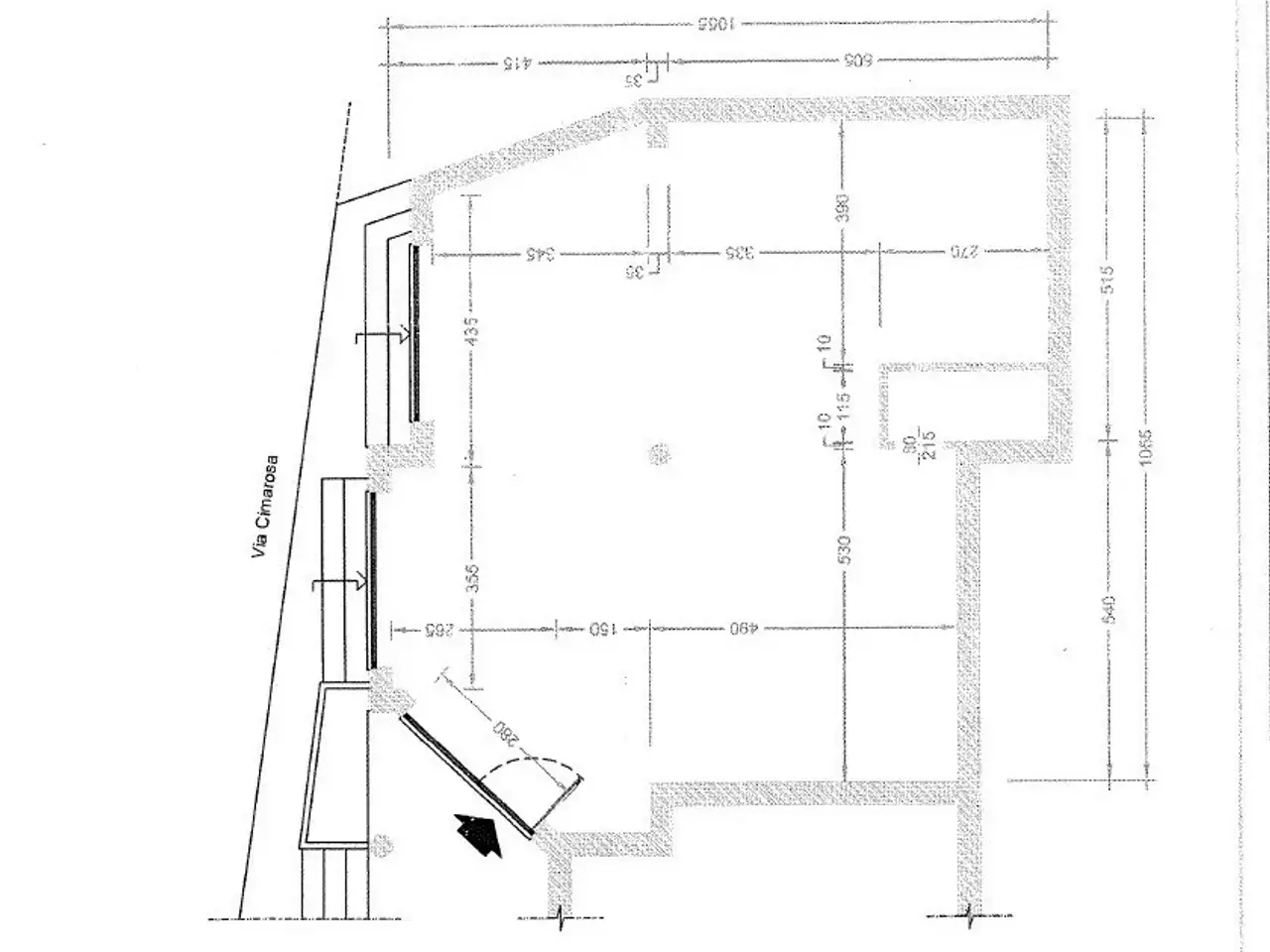 Palazzina commerciale in Via Domenico Cimarosa 4, Acerra, {3} - Planimetria 1