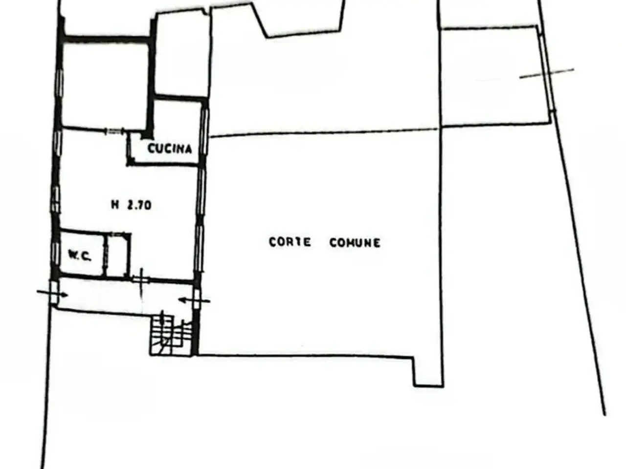 Bilocale in vendita, Via Roma, Mortara - Planimetria 1