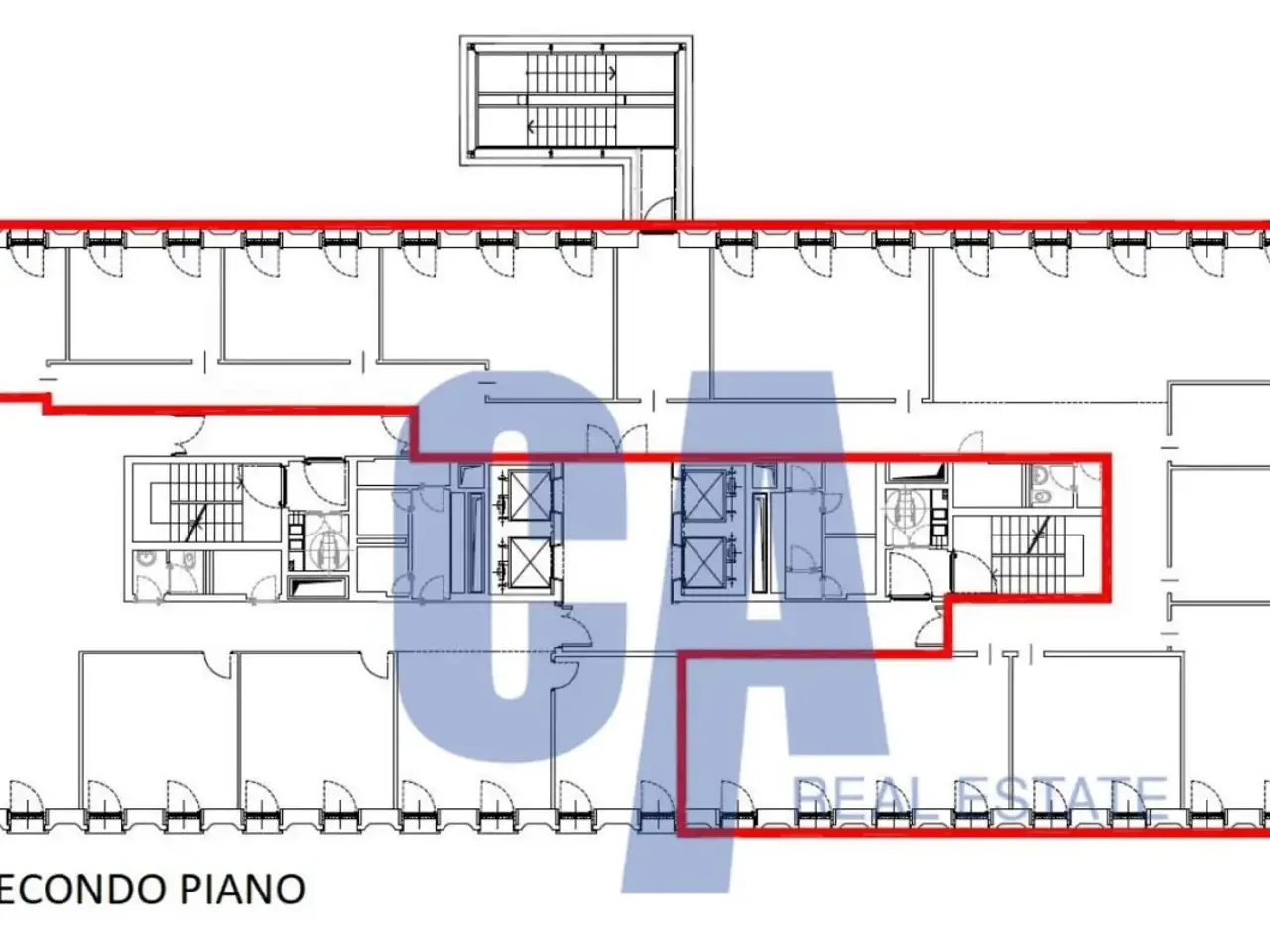 Ufficio in Piazza Monte Titano, Milano, {3} - Planimetria 1